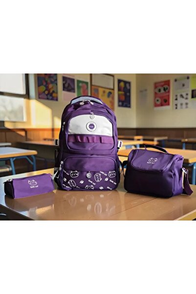 astral kids Club Power Ortopedik İlkokul ve Ortaokul 3'lü Sırt Çantası Seti