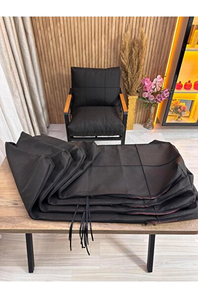 HouseART Outdoor Kumaş,Bahçe Minderi,Balkon Minderi,Koruyucu kılıf , 2-1-1 ta...