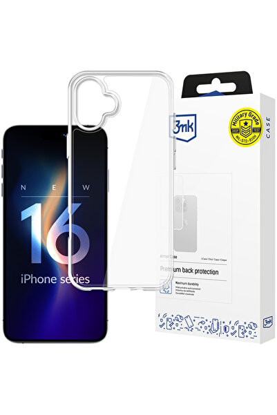 3MK Husă tip armură pentru Apple iPhone 16 Plus cu rezistență ridicată la zgâ...
