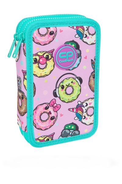 Cool Pack Penar echipat CoolPack Jumper 2, 35 piese, 2 fermoare, Happy donuts