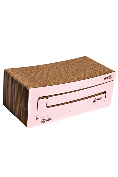 Thunderpaws Thunder Paws Duo Shape Cat Scratcher 44x21x16cm - Pink