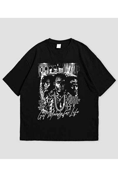 Grafftee Clothing Μπλουζάκι Unisex Oversize με στάμπα Fetty Wap
