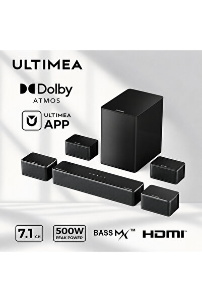 ULTIMEA 7.1 Soundbar with Dolby Atmos 6.5" Wireless Subwoofer 3D Surround Sou...