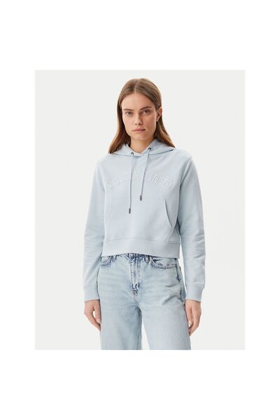 Guess Jeans Γυναικεία Μπλούζα W5GQ22K68I4 Μπλε