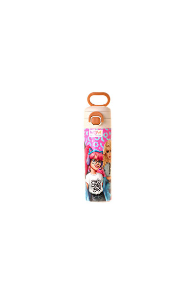 WOW Generation 520 ml Girl Friends Printed Red Girls' Steel Thermos Flask (Do...
