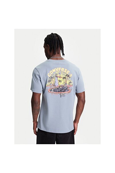 Converse Tricou bărbătesc 10027726-A03 Albastru