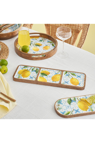 Karaca Home Mango Lemon 3'lü Çerezlik 42x14x2,5 cm