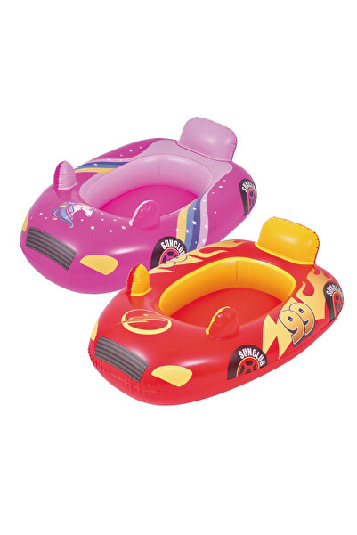 Jilong Race Car Kids Inflatable Ride-On Pool Float Raft, PVC, Assorted