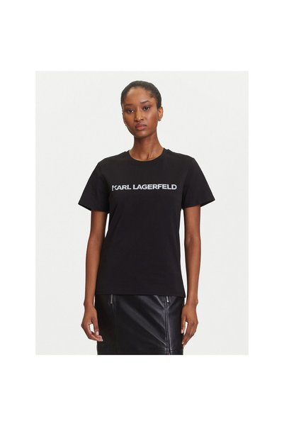 Karl Lagerfeld Γυναικείο T-shirt A3W17102 Μαύρο