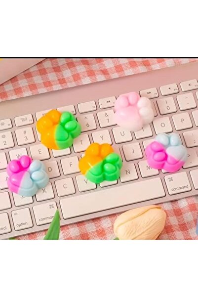 Yıldızan DUCA MALL 6 Adet Sevimli Mini Sukuşi Kedi Patisi Oyuncaklar, Mochi S...