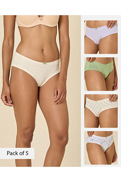 REDTAG Women Assorted 5 Pack Boyleg Briefs