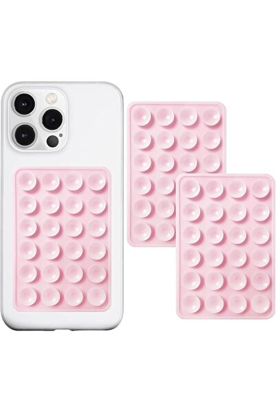 Generic 2-Pack Adhesive Silicone Suction Phone Mount