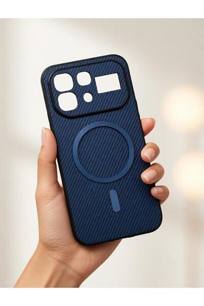 TECNOTREND iNfinix Note 60 Uyumlu Karbon Fiber Dokulu Elektro kaplamalı Tpu A...