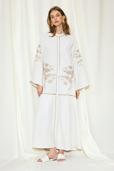 Touché Privé EMBROIDERED LINEN DRESS