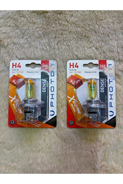 APS OTOMOTİV APS - H4 24V LİMON SARISI FAR AMPULÜ TAKIMI