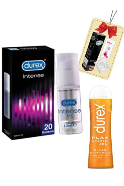 Durex İntense Uyarıcı Jel-Dokunuş Hisset Jel Set+Black Berry Bitkisel Jel 25 ...