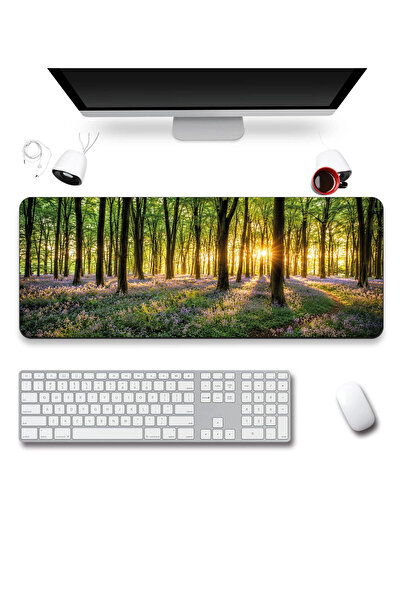 SonicTouch Mousepad pentru tastatură 40x90cm Lavender Booties, fără cusături,...