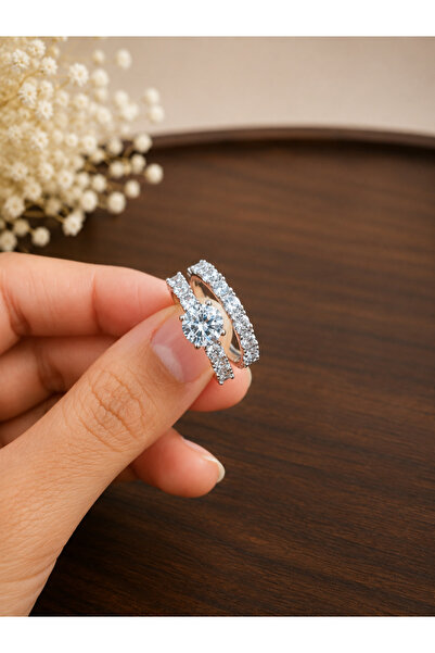 stainles steel Steel Rings - Silver-colored