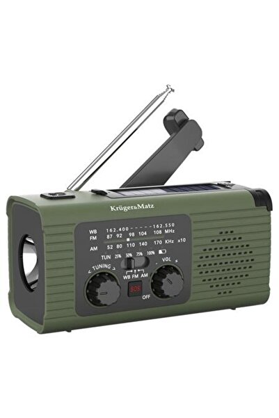Kruger&Matz KM0836 Πολυλειτουργικό Ηλιακό Ραδιόφωνο, 5000 mAh