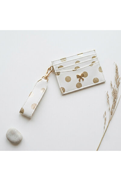 PASSTELL Women's Trend Model Minimalist Polka Dot Spotted Hooked Credit Card ...