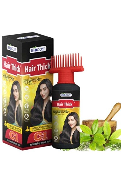 BIOCOS Hair Thick Ayurvedic Oil | Moringa, Amla & Coconut for Strength