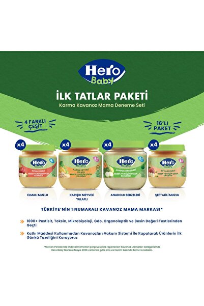 Hero Baby Karma Kavanoz Mama Paketi 16'lı Deneme Seti