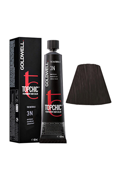 GOLDWELL TopChic, Vopsea de păr permanentă, 03N Maro închis, 60 ml