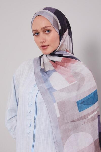 Levidor Gray geometric pattern craze comfort shawl