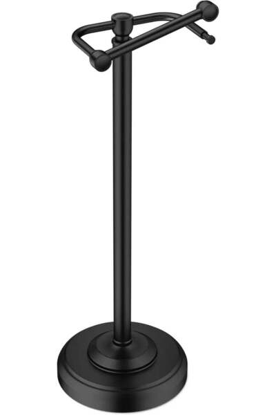 WZRUA Toilet paper stand 56 cm, stainless steel, heavy base, storage for 4 ro...