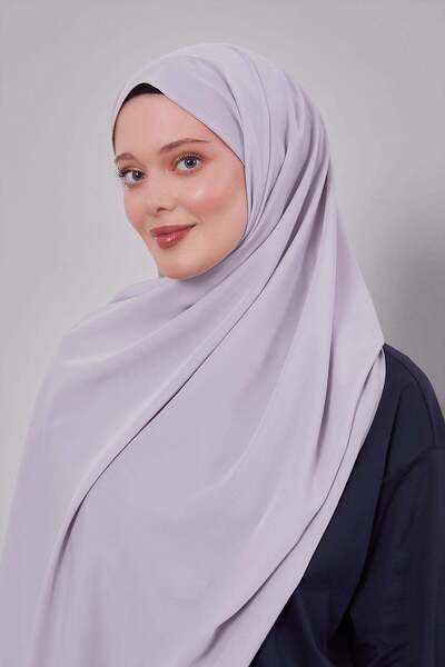 Levidor Light Gray Stoned Luxury Medina Silk Shawl