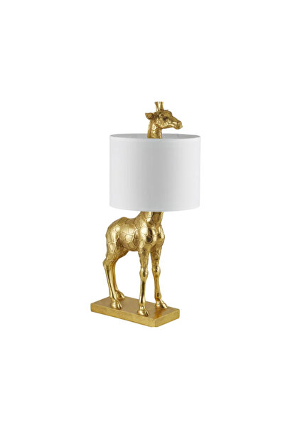 LUXXO Veioza decorativa Giraffe, 1xE27, corp din rasina, abajur material text...