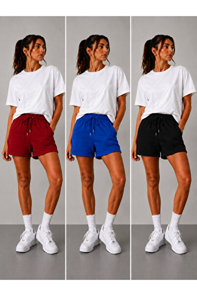 ZİYMO 3-Pack Advantageous Pack Women's Lace-Up Double Pocket Comfortable Cut ...