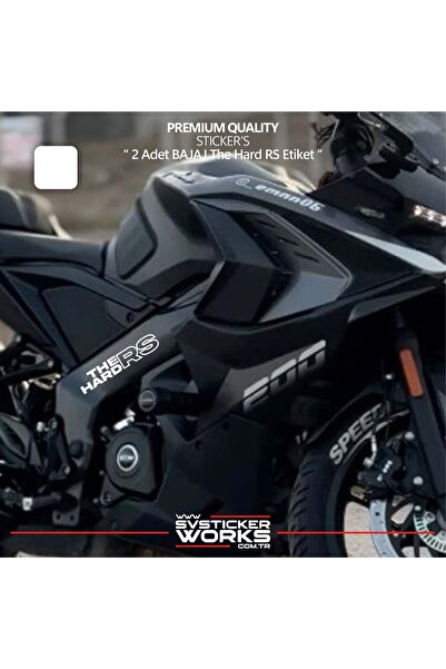 ARONA ملصق BAJAJ The Hard RS عالي الجودة من الفويل، قطعتان من الملصقات