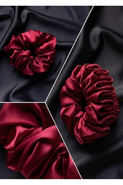 KL HOME Lüks Saten Saç Tokası – Saç Kırmayan İz Bırakmayan Large Scrunchie To...