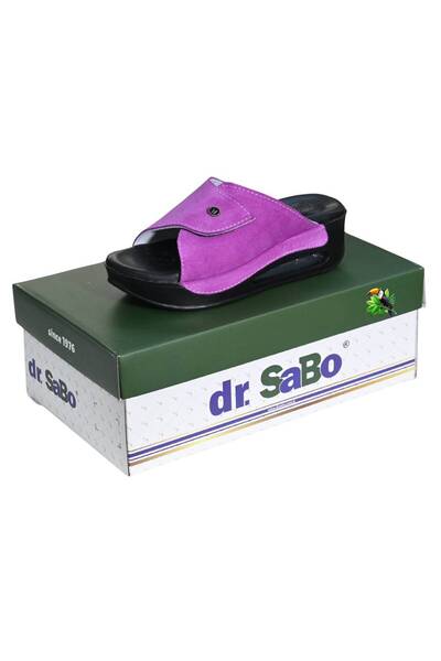DR SABO شبشب نسائي صيفي من الجلد السويدي الأصلي من دكتور سابو، شبشب يومي خفيف...