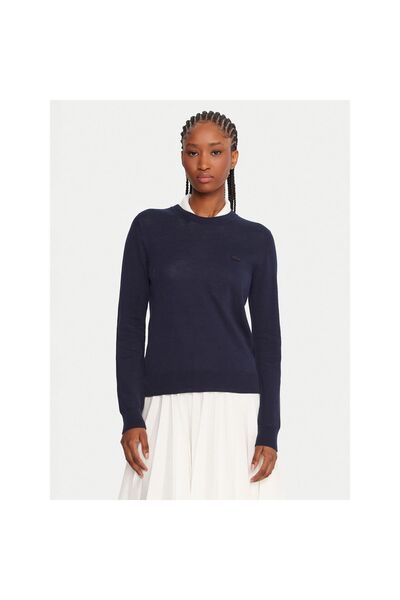 Lacoste Γυναικείο Πουλόβερ AF4145 Ναυτικό Μπλε