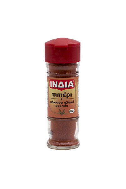 india ΙΝΔΙΑ ΠΙΠΕΡΙ ΚΟΚΚΙΝΟ ΓΛΥΚΟ ΠΑΠΡΙΚΑ 35gr - (ΓΥΑΛΙΝΟ ΒΑΖΟ)