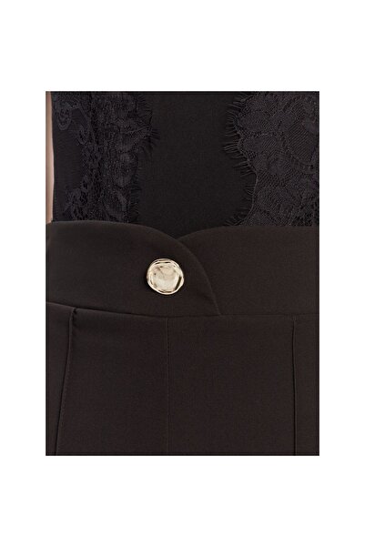RINASCIMENTO Pantaloni de damă din material textil CFC0125276003 Negru