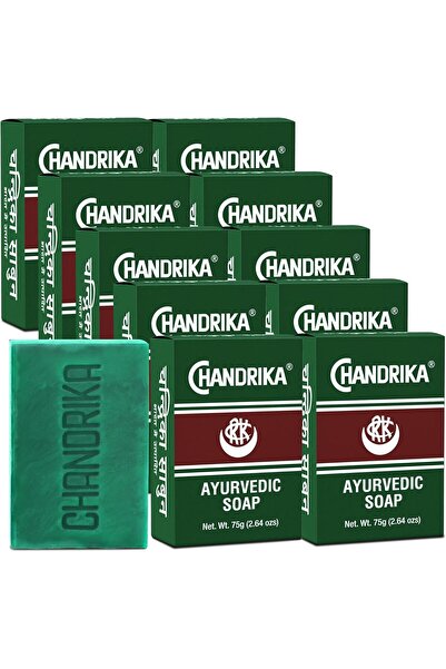 chandrika Pack Of 10 Ayurvedic Bath Soap 10 x 75grams