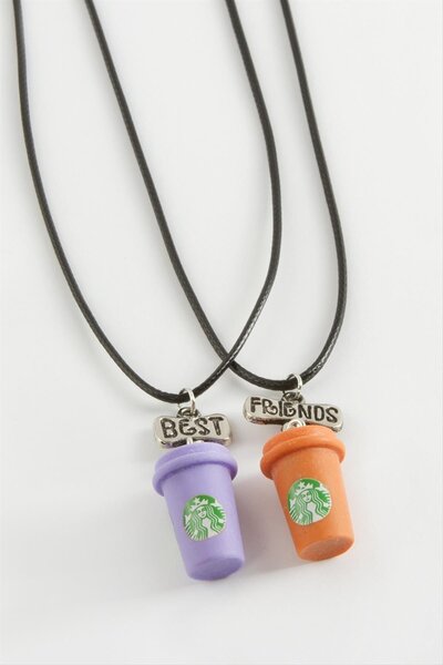 ZERO LAND Ilkestor Drinkable Friendship Necklaces (214519) Couple Necklace-Pu...