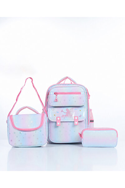 Nurembags Kids Beautiful Fairy Kız Çocuk Okul Çantası 3'lü Seti