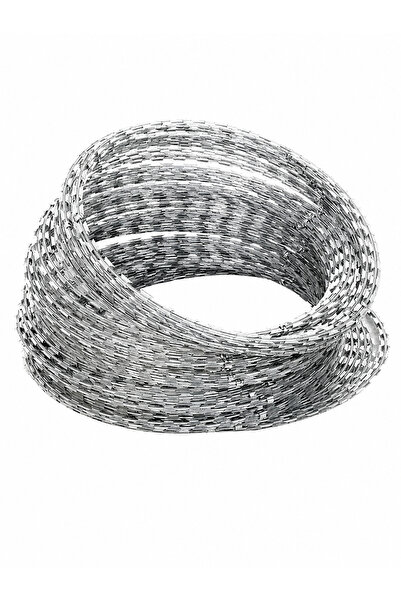 İSTANBUL ÇİT METAL 60’lık Helezonik Jiletli Tel 50 Metre Galvanizli – Duvar Ü...