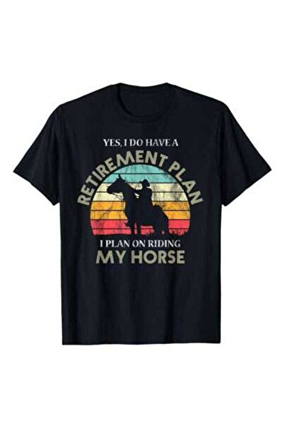 45 BPM تي شيرت كلاسيكي مضحك لمحبي ركوب الخيل من Retirement Plan Riding Horses...