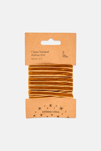 Muy Mucho Christmas Ribbon, Gold