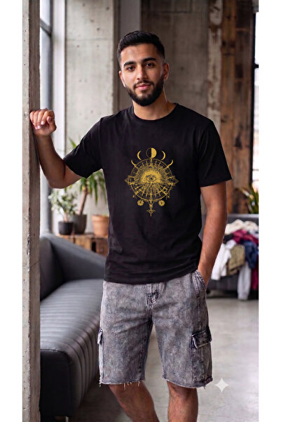 PENTHİLUS Washable shorts + black printed t-shirt set