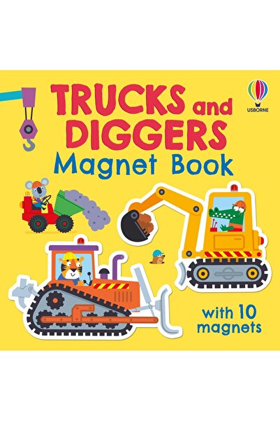 Usborne Μαγνητικό Βιβλίο Φορτηγά και Εκσκαφείς – Μαγνητικό βιβλίο για παιδιά ...