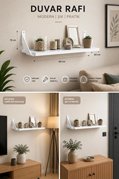 my design eviniz için en özel tasarımlar Modern duvar rafı