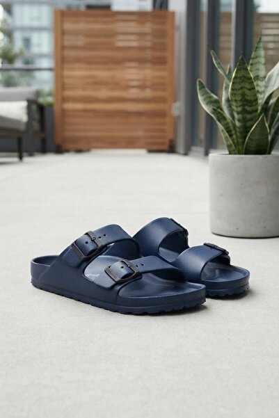 stilfest Comfortable Double Buckle Navy Blue Women's Garden Beach and Pool Sl...