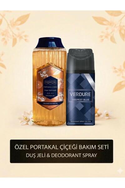 Pereja Portakal Çiçeği Doğal Zeytinyağlı Duş Jeli 500 ML + Verdure Deepest Bl...