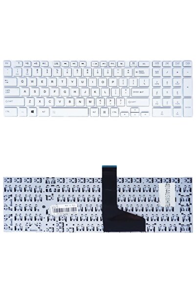 OEM Πληκτρολόγιο φορητού υπολογιστή για Toshiba Satellite λευκό C50-A C55-A 0...